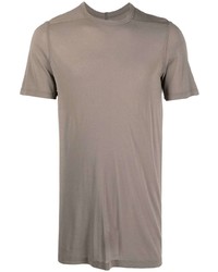 T-shirt à col rond marron Rick Owens