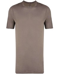 T-shirt à col rond marron Rick Owens