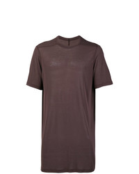 T-shirt à col rond marron Rick Owens