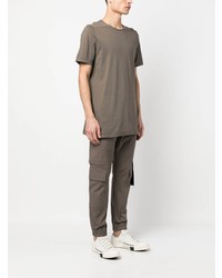 T-shirt à col rond marron Rick Owens DRKSHDW