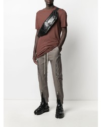 T-shirt à col rond marron Rick Owens