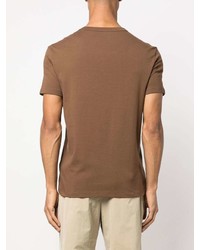 T-shirt à col rond marron Tom Ford