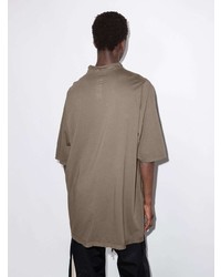 T-shirt à col rond marron Rick Owens DRKSHDW