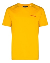 T-shirt à col rond moutarde Ahluwalia