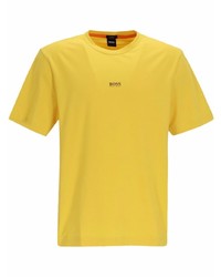T-shirt à col rond moutarde BOSS HUGO BOSS