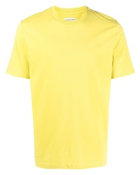T-shirt à col rond moutarde Bottega Veneta