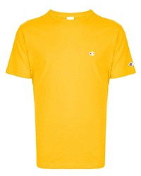 T-shirt à col rond moutarde Champion
