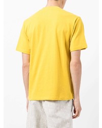 T-shirt à col rond moutarde Danton