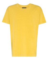 T-shirt à col rond moutarde Les Tien
