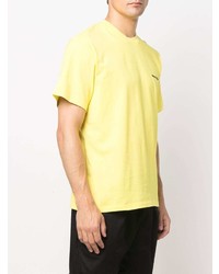 T-shirt à col rond moutarde Buscemi