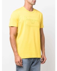 T-shirt à col rond moutarde Dolce & Gabbana