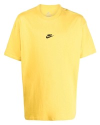 T-shirt à col rond moutarde Nike