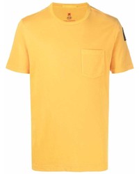 T-shirt à col rond moutarde Parajumpers