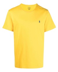 T-shirt à col rond moutarde Polo Ralph Lauren