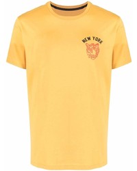 T-shirt à col rond moutarde rag & bone