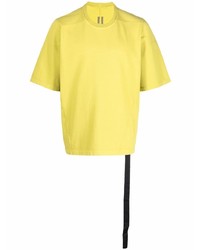 T-shirt à col rond moutarde Rick Owens