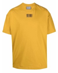 T-shirt à col rond moutarde VTMNTS