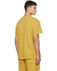 T-shirt à col rond moutarde Les Tien