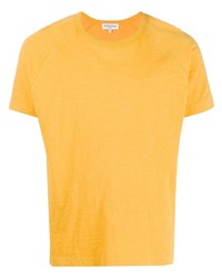 T-shirt à col rond moutarde YMC