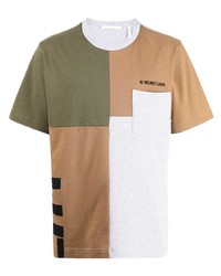 T-shirt à col rond multicolore Helmut Lang