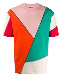 T-shirt à col rond multicolore McQ Swallow