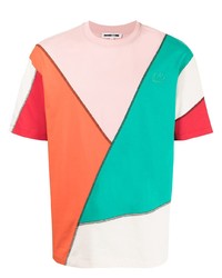 T-shirt à col rond multicolore McQ Swallow