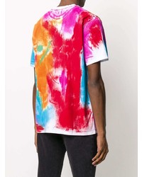 T-shirt à col rond multicolore MSGM