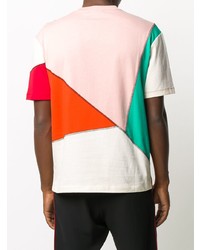 T-shirt à col rond multicolore McQ Swallow