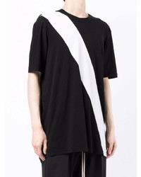 T-shirt à col rond noir et blanc 11 By Boris Bidjan Saberi