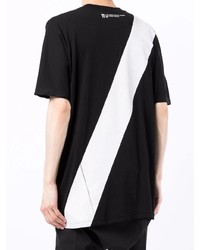 T-shirt à col rond noir et blanc 11 By Boris Bidjan Saberi