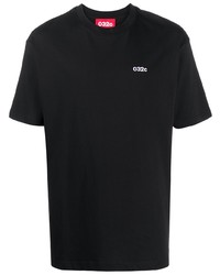 T-shirt à col rond noir 032c