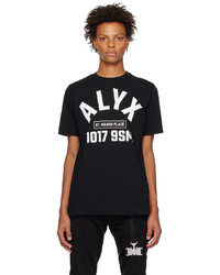 T-shirt à col rond noir 1017 Alyx 9Sm