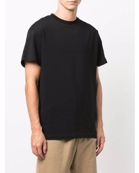 T-shirt à col rond noir Jil Sander