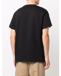 T-shirt à col rond noir Jil Sander