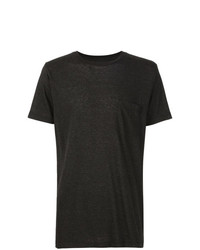 T-shirt à col rond noir 321