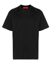 T-shirt à col rond noir 424