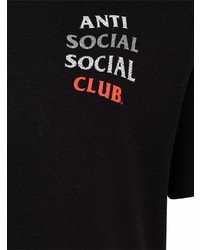 T-shirt à col rond noir Anti Social Social Club