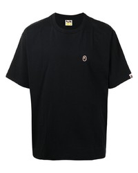 T-shirt à col rond noir A Bathing Ape