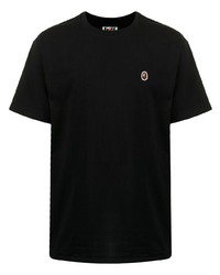 T-shirt à col rond noir A Bathing Ape