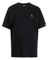 T-shirt à col rond noir A Bathing Ape