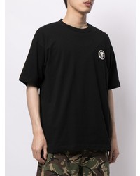 T-shirt à col rond noir AAPE BY A BATHING APE