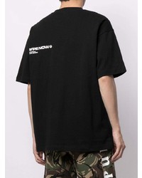 T-shirt à col rond noir AAPE BY A BATHING APE