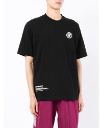 T-shirt à col rond noir AAPE BY A BATHING APE