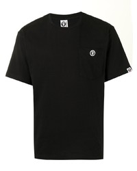 T-shirt à col rond noir AAPE BY A BATHING APE
