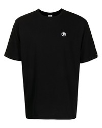 T-shirt à col rond noir AAPE BY A BATHING APE