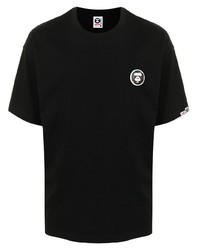 T-shirt à col rond noir AAPE BY A BATHING APE