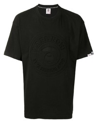 T-shirt à col rond noir AAPE BY A BATHING APE