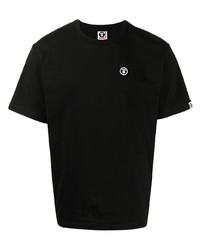 T-shirt à col rond noir AAPE BY A BATHING APE