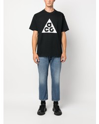 T-shirt à col rond noir Nike