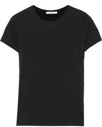 T-shirt à col rond noir ADAM by Adam Lippes